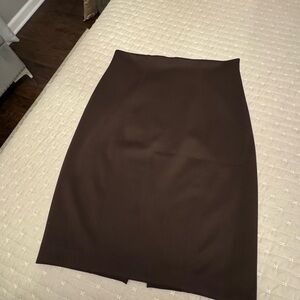 Express Dark Brown Pencil Skirt